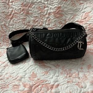 Juicy Countour Black Chain-Embellished Women's Bag